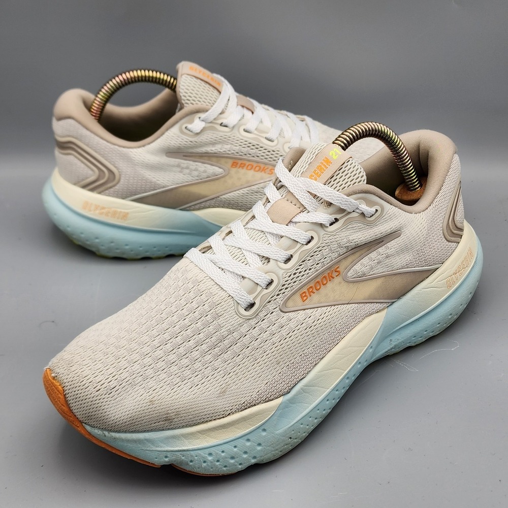 Brooks Glycerin 21 Gray Blue Womens US Size 10 EUR 42 1204081B195 Running Shoes